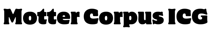 Motter Corpus ICG Font Image