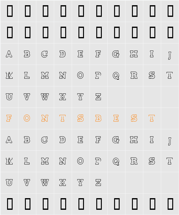 BemaniFont Character Map