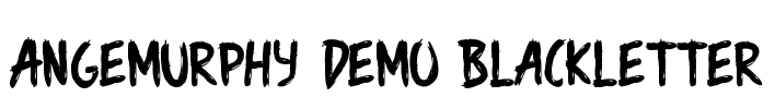 Angemurphy Demo Blackletter Font Image