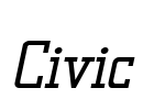 Civic Font Image