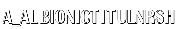 a_AlbionicTitulNrSh Font Image