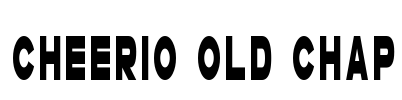 Cheerio Old Chap Font Image