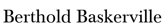 Berthold Baskerville