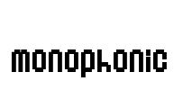Monophonic Font Image