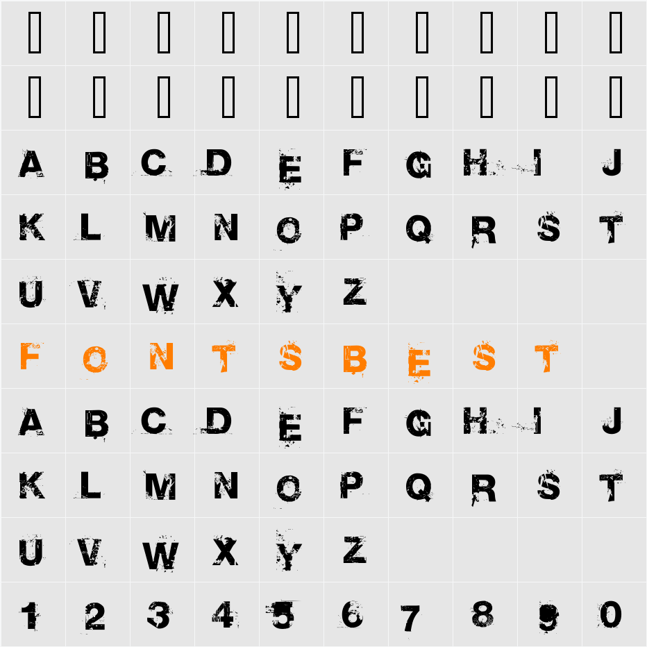 Base 02 Character Map