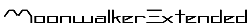 MoonwalkerExtended Font Image
