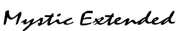 Mystic Extended Font Image