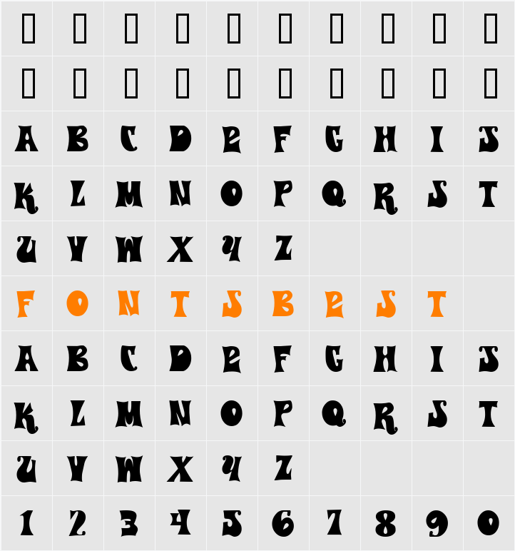CK Psychedelic Character Map