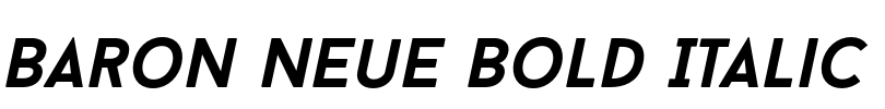 Baron Neue Bold Italic Font Image