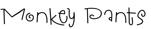 Monkey Pants Font Image
