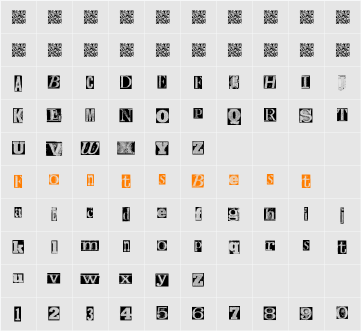 MetalBlockTheta Character Map