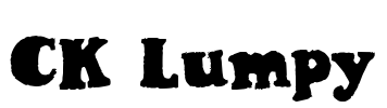 CK Lumpy Font Image