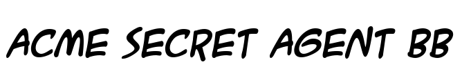ACME Secret Agent BB Font Image