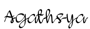 Agathsya Font Image