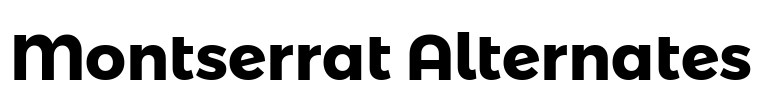 Montserrat Alternates Font Image