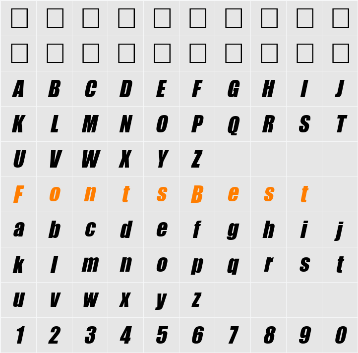 Billboard Character Map