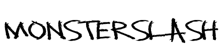 MonsterSlash Font Image