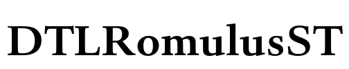 DTLRomulusST Font Image