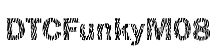 DTCFunkyM08 Font Image
