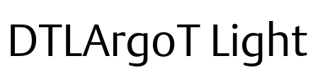 DTLArgoT Light Font Image