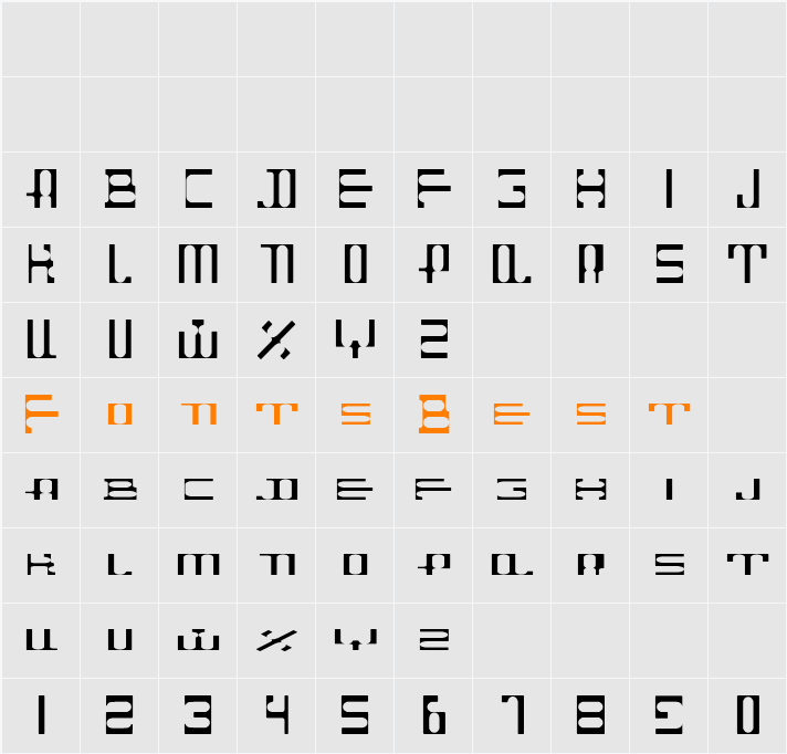 Dahgir SquareSmCaps Character Map