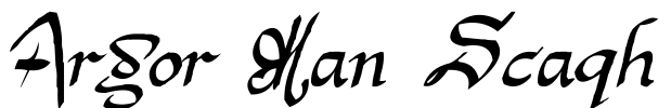 Argor Man Scaqh