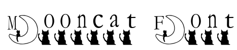 Mooncat Font Font Image