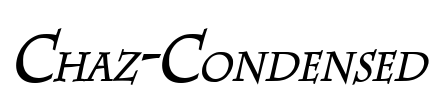 Chaz-Condensed Font Image