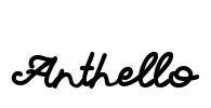 Anthello Font Image