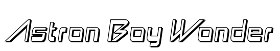 Astron Boy Wonder Font Image