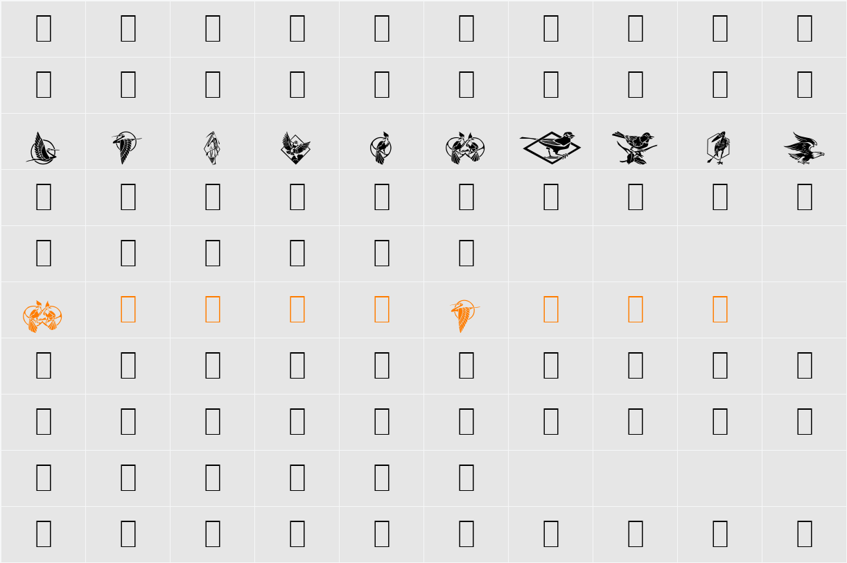 Fabeldyr 2 Character Map