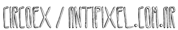 Circoex / ANTIPIXEL.com.ar Font Image