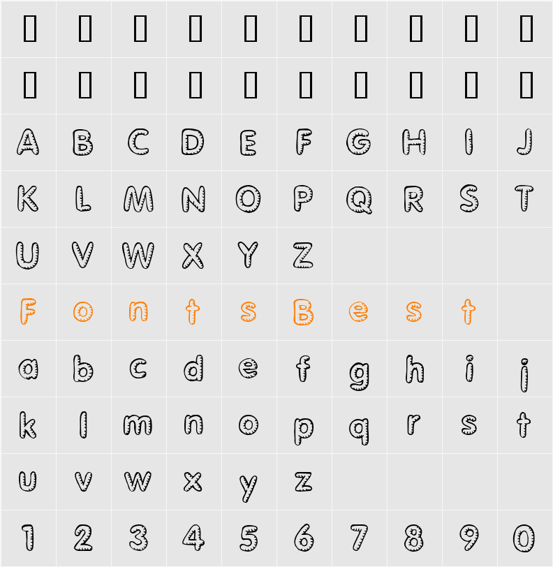 JI-Joggle Character Map