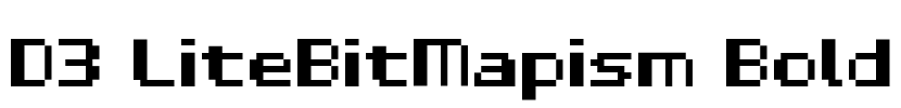 D3 LiteBitMapism Bold Font Image