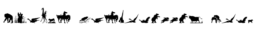 Animal Silhouettes Four