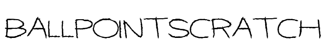 BallpointScratch Font Image
