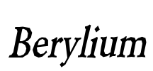 Berylium Font Image