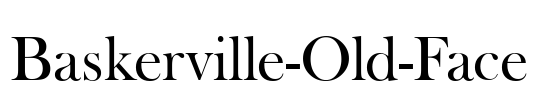 Baskerville-Old-Face Font Image