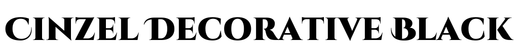 Cinzel Decorative Black Font Image