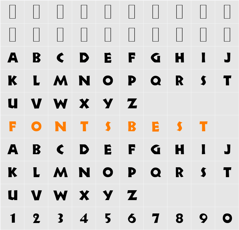 N691-Deco Character Map