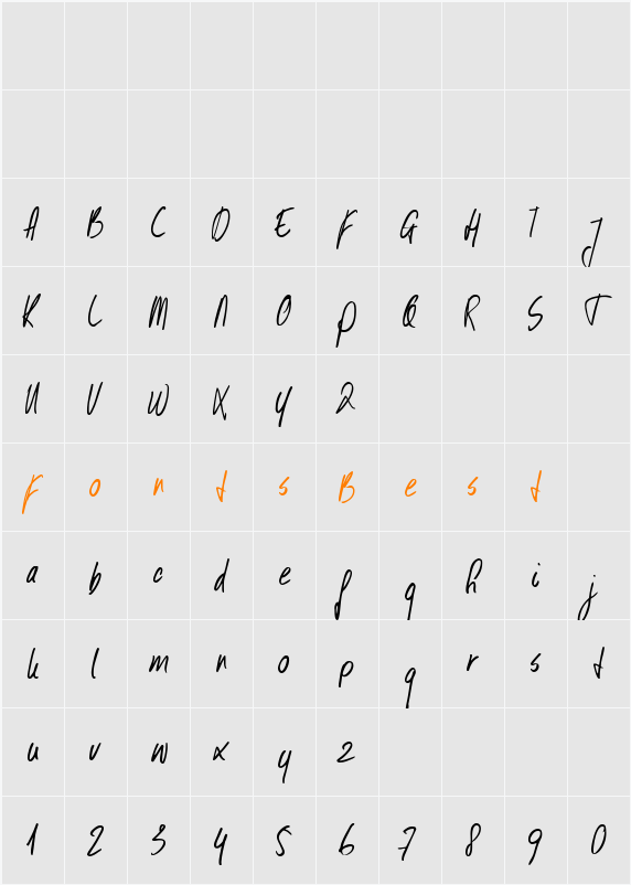 DK Kusukusu Character Map