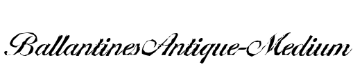 BallantinesAntique-Medium Font Image