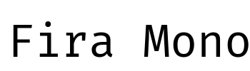 Fira Mono Font Image