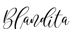 Blandita Font Image