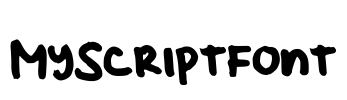 MyScriptFont Font Image