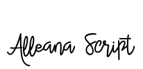 Alleana Script