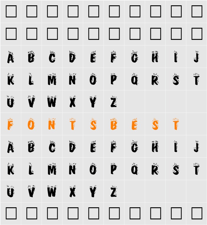 Crackling Character Map