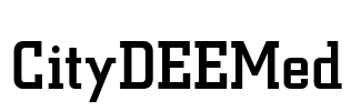 CityDEEMed Font Image