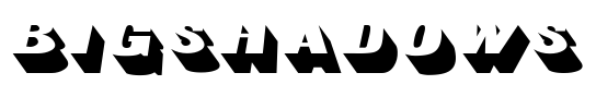BigShadows Font Image