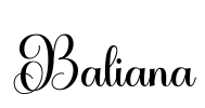 Baliana Font Image